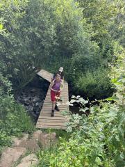 Crossing Oakham Beck